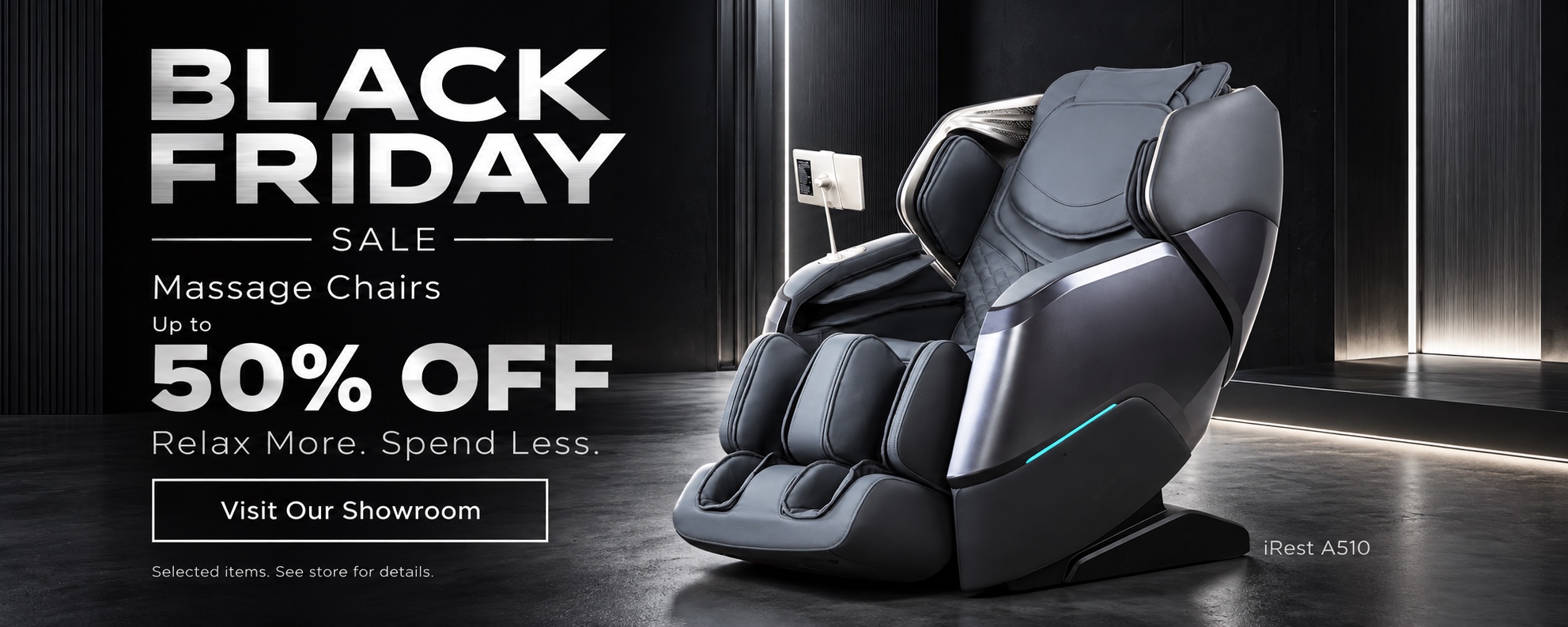 Black Friday massage chair offer with iRest A510